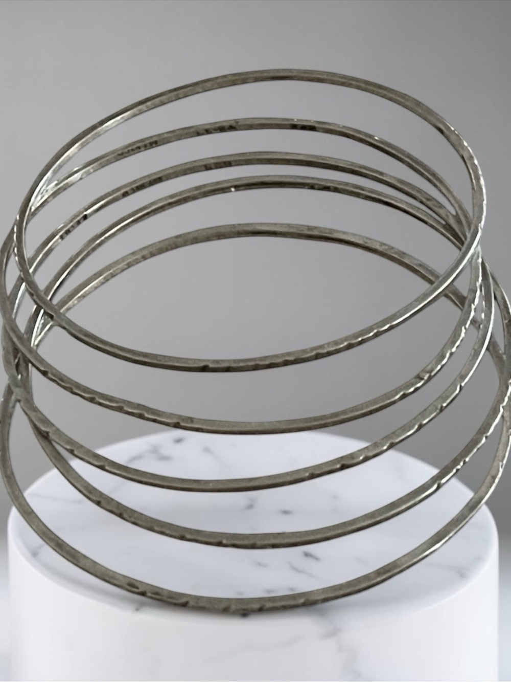 Sterling Silver Coil Decorative Accent Brecels Set